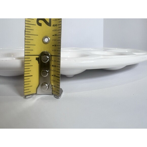 Deviled Egg Platter Set - 2pc White Ceramic.  Egg Serving Platter‎ - Picture 9 of 14